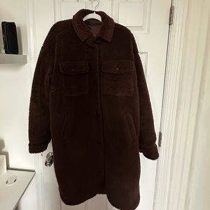 Sherpa fuzzy shacket